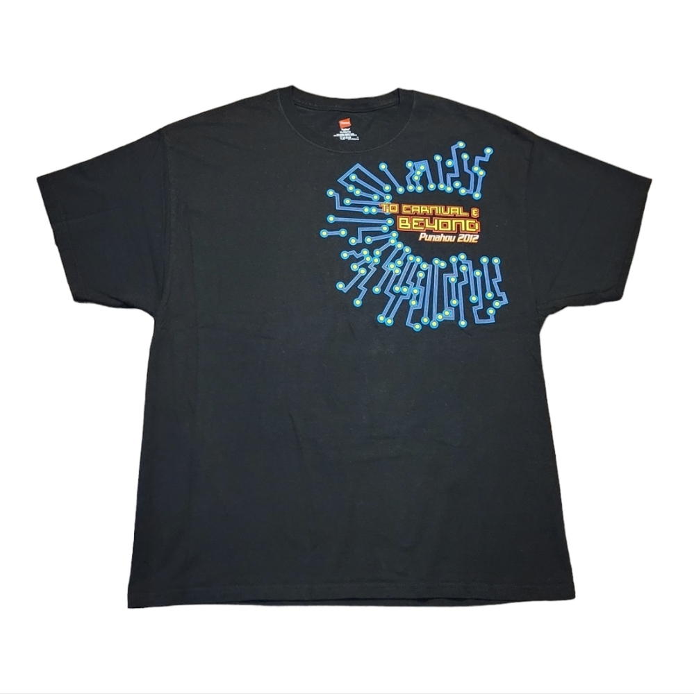 To Carnival & Beyond Punahou Hawaii 2012 Size XL Black T-Shirt